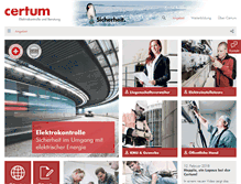 Tablet Screenshot of certum.ch