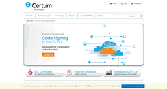 Desktop Screenshot of certum.eu